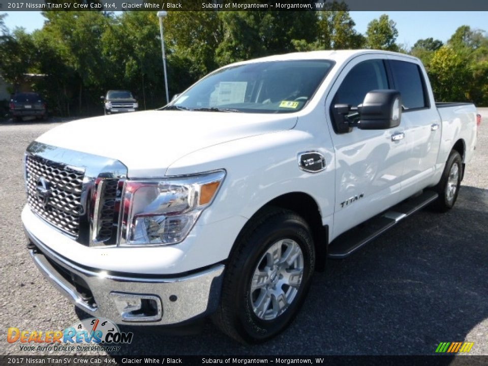 Glacier White 2017 Nissan Titan SV Crew Cab 4x4 Photo #10