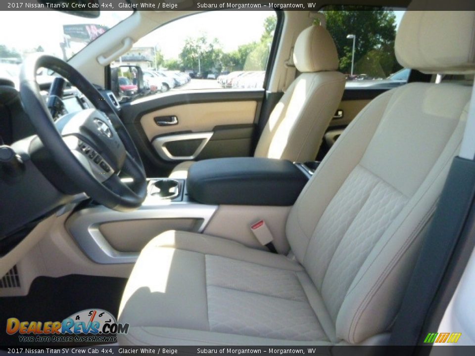 Beige Interior - 2017 Nissan Titan SV Crew Cab 4x4 Photo #14