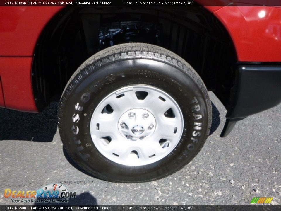 2017 Nissan TITAN XD S Crew Cab 4x4 Cayenne Red / Black Photo #2