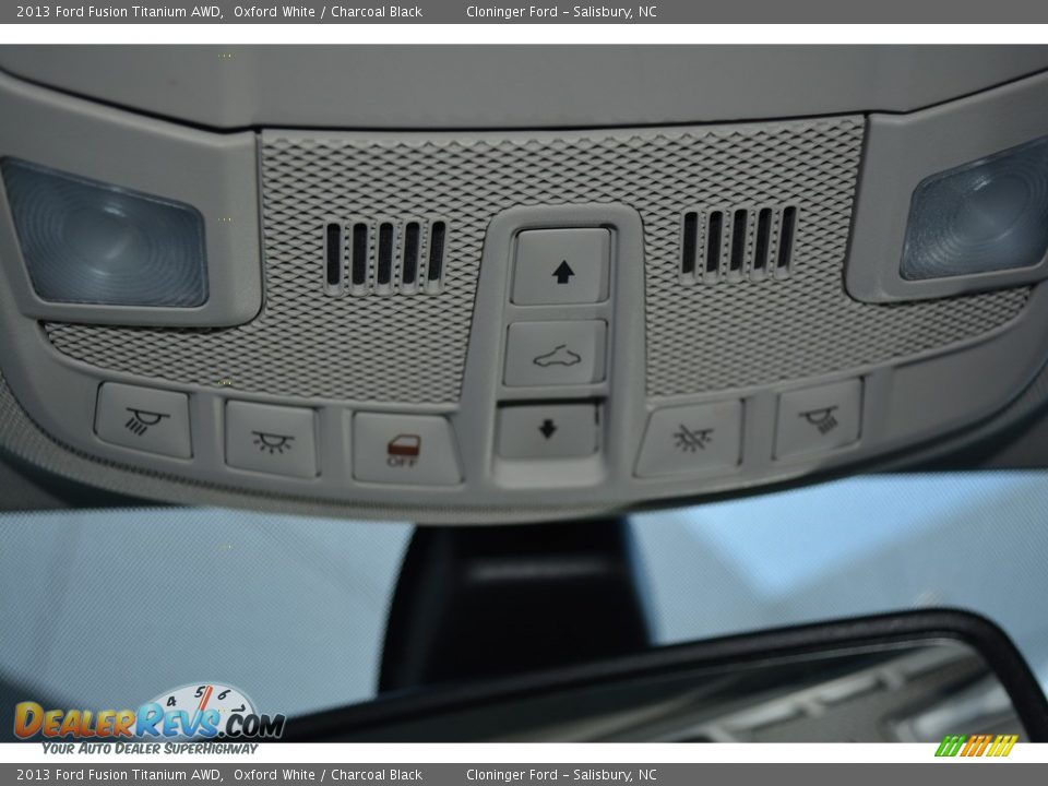 2013 Ford Fusion Titanium AWD Oxford White / Charcoal Black Photo #26