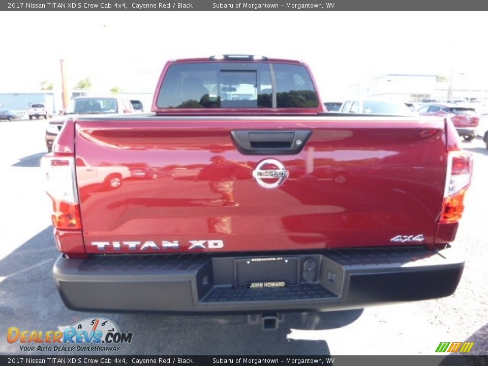2017 Nissan TITAN XD S Crew Cab 4x4 Cayenne Red / Black Photo #9