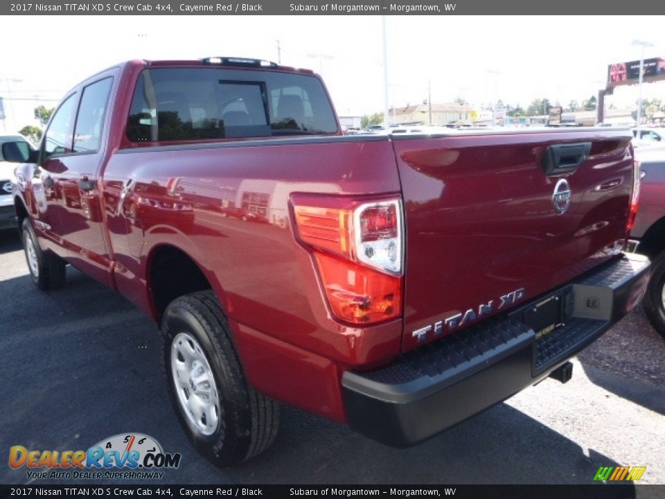 2017 Nissan TITAN XD S Crew Cab 4x4 Cayenne Red / Black Photo #10
