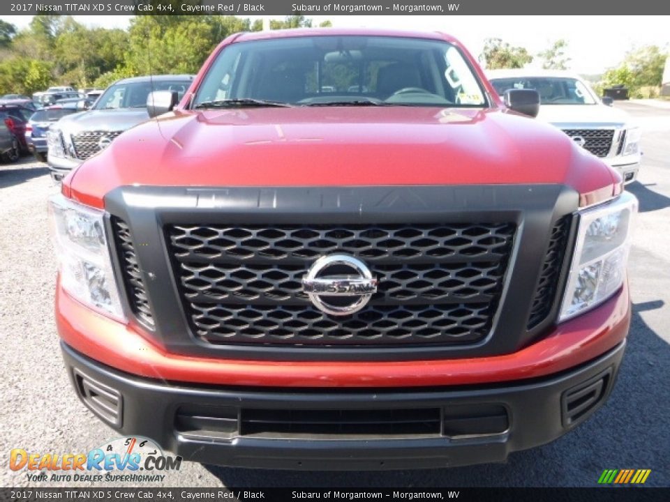 2017 Nissan TITAN XD S Crew Cab 4x4 Cayenne Red / Black Photo #12