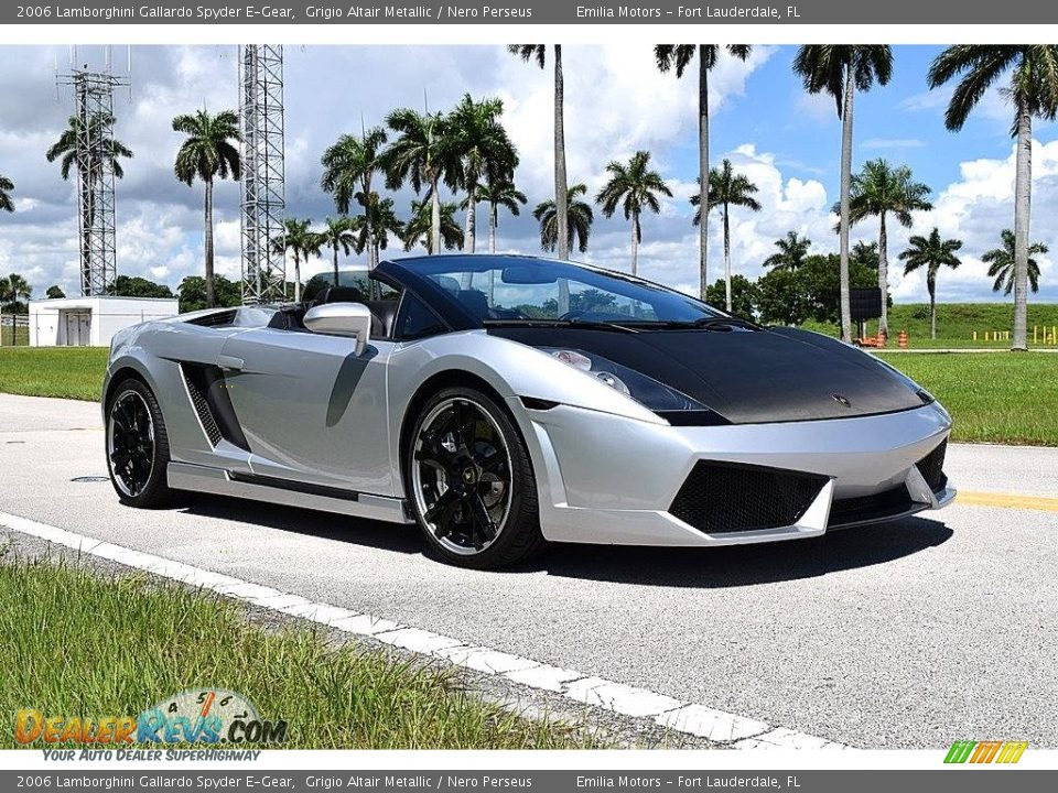 Grigio Altair Metallic 2006 Lamborghini Gallardo Spyder E-Gear Photo #1