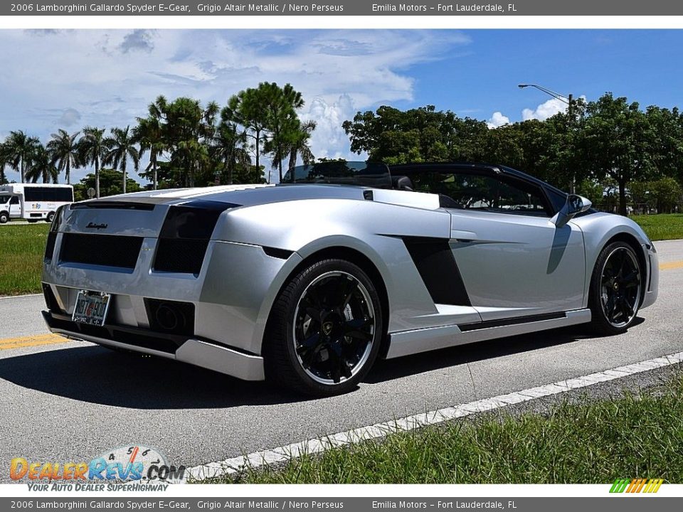2006 Lamborghini Gallardo Spyder E-Gear Grigio Altair Metallic / Nero Perseus Photo #4