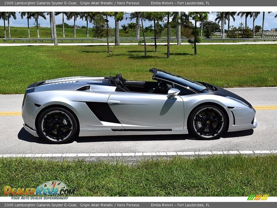 Grigio Altair Metallic 2006 Lamborghini Gallardo Spyder E-Gear Photo #7