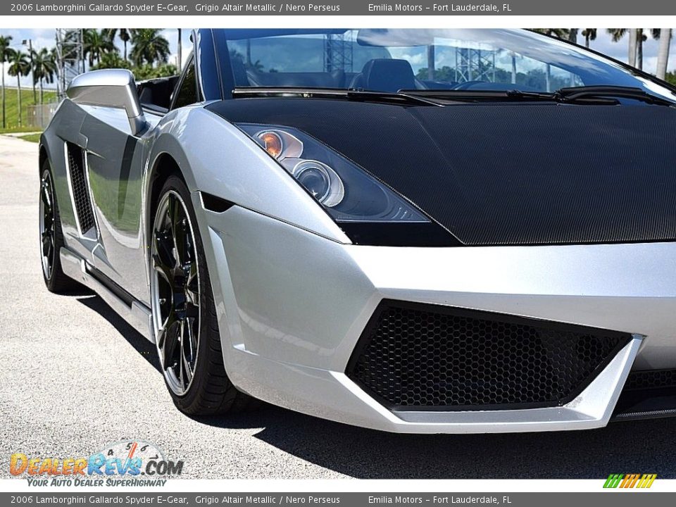 2006 Lamborghini Gallardo Spyder E-Gear Grigio Altair Metallic / Nero Perseus Photo #10
