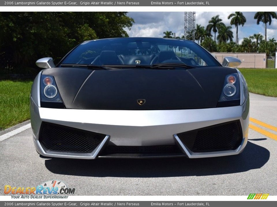 2006 Lamborghini Gallardo Spyder E-Gear Grigio Altair Metallic / Nero Perseus Photo #12