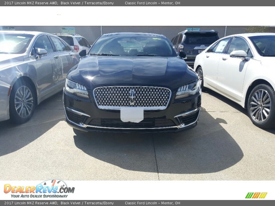 2017 Lincoln MKZ Reserve AWD Black Velvet / Terracotta/Ebony Photo #3