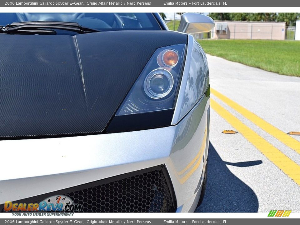 2006 Lamborghini Gallardo Spyder E-Gear Grigio Altair Metallic / Nero Perseus Photo #14