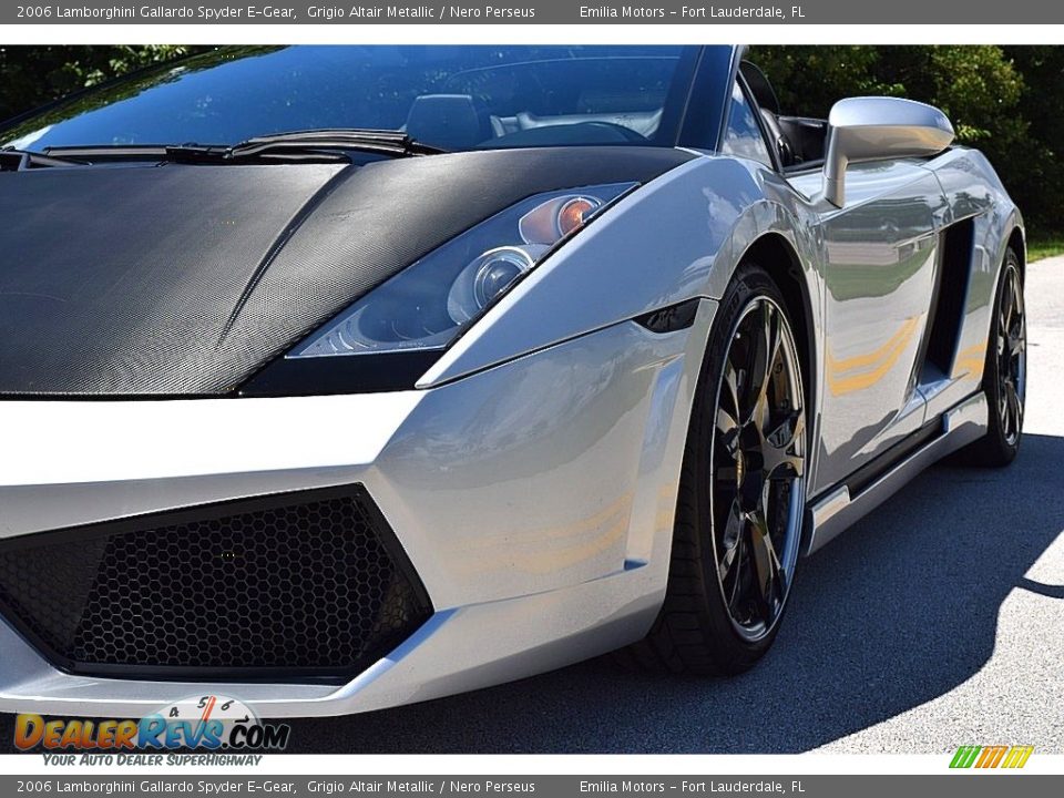 2006 Lamborghini Gallardo Spyder E-Gear Grigio Altair Metallic / Nero Perseus Photo #15