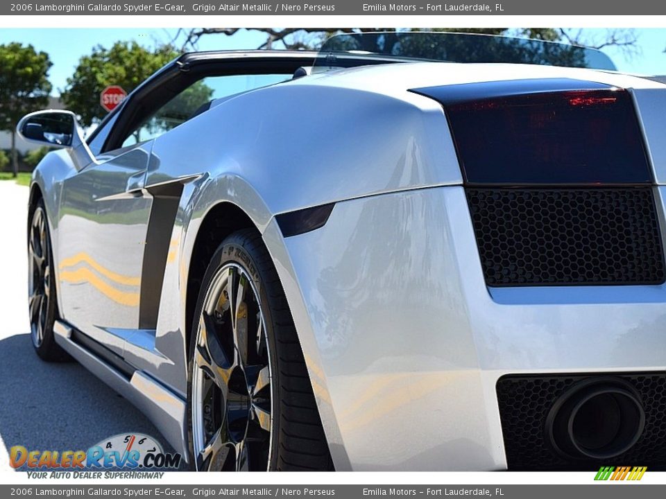2006 Lamborghini Gallardo Spyder E-Gear Grigio Altair Metallic / Nero Perseus Photo #18
