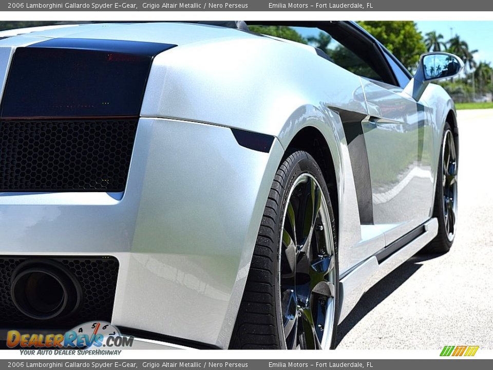 2006 Lamborghini Gallardo Spyder E-Gear Grigio Altair Metallic / Nero Perseus Photo #21