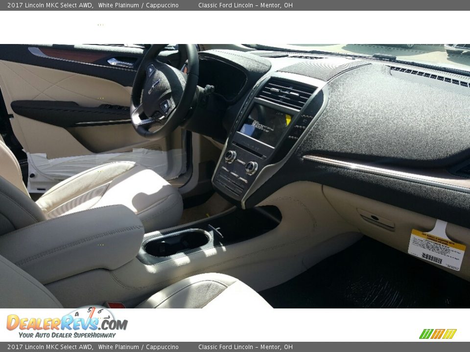 2017 Lincoln MKC Select AWD White Platinum / Cappuccino Photo #3
