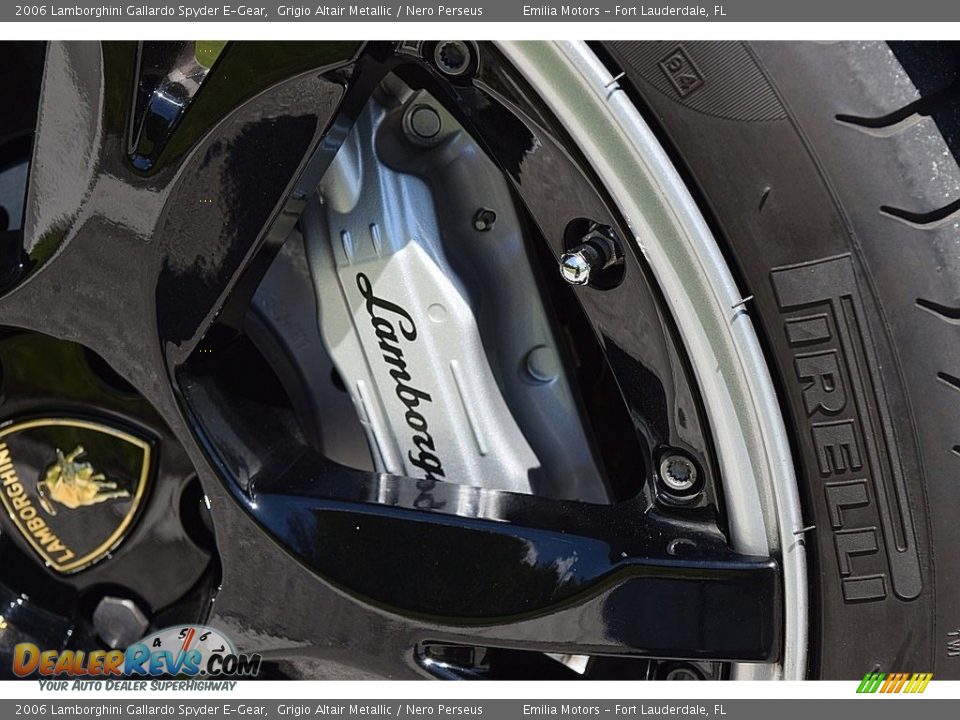 2006 Lamborghini Gallardo Spyder E-Gear Grigio Altair Metallic / Nero Perseus Photo #33