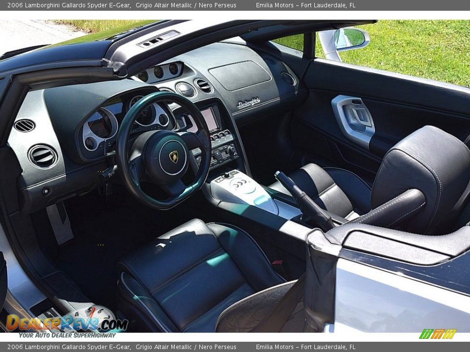 2006 Lamborghini Gallardo Spyder E-Gear Grigio Altair Metallic / Nero Perseus Photo #35