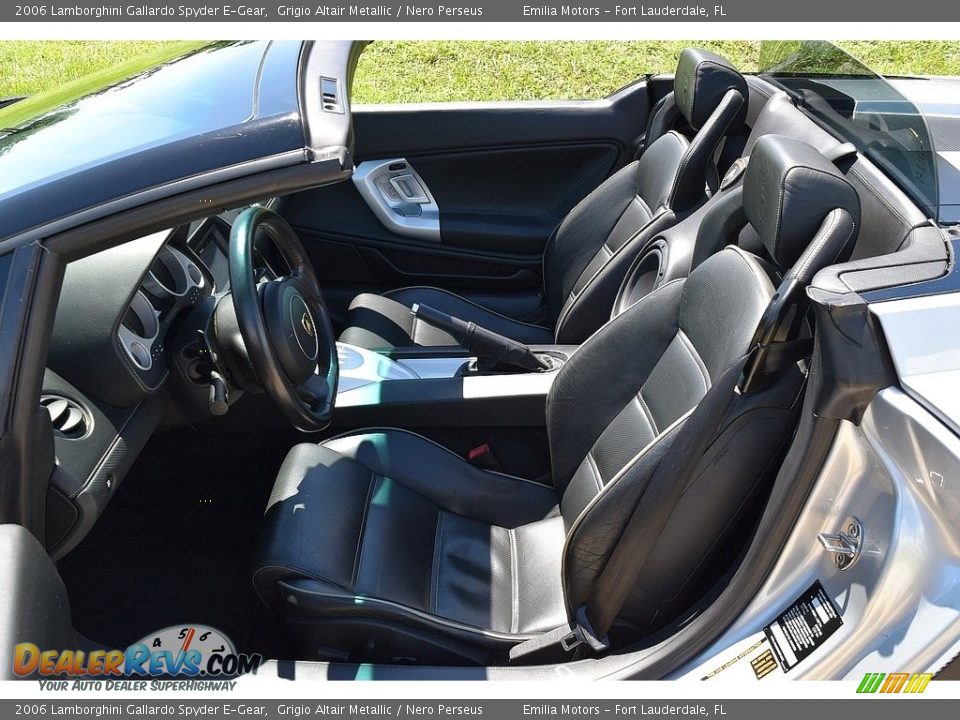Nero Perseus Interior - 2006 Lamborghini Gallardo Spyder E-Gear Photo #36