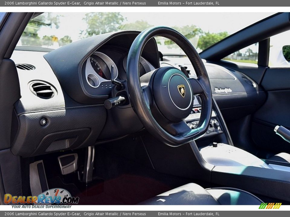 2006 Lamborghini Gallardo Spyder E-Gear Grigio Altair Metallic / Nero Perseus Photo #37