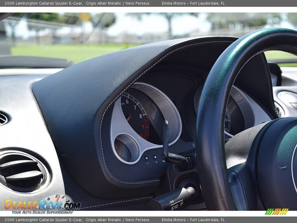 2006 Lamborghini Gallardo Spyder E-Gear Grigio Altair Metallic / Nero Perseus Photo #38