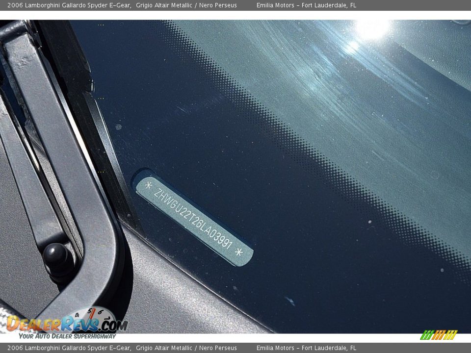 2006 Lamborghini Gallardo Spyder E-Gear Grigio Altair Metallic / Nero Perseus Photo #52