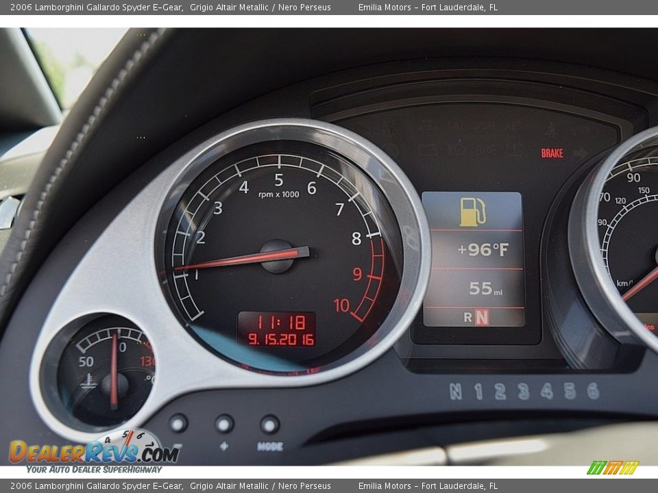 2006 Lamborghini Gallardo Spyder E-Gear Gauges Photo #57