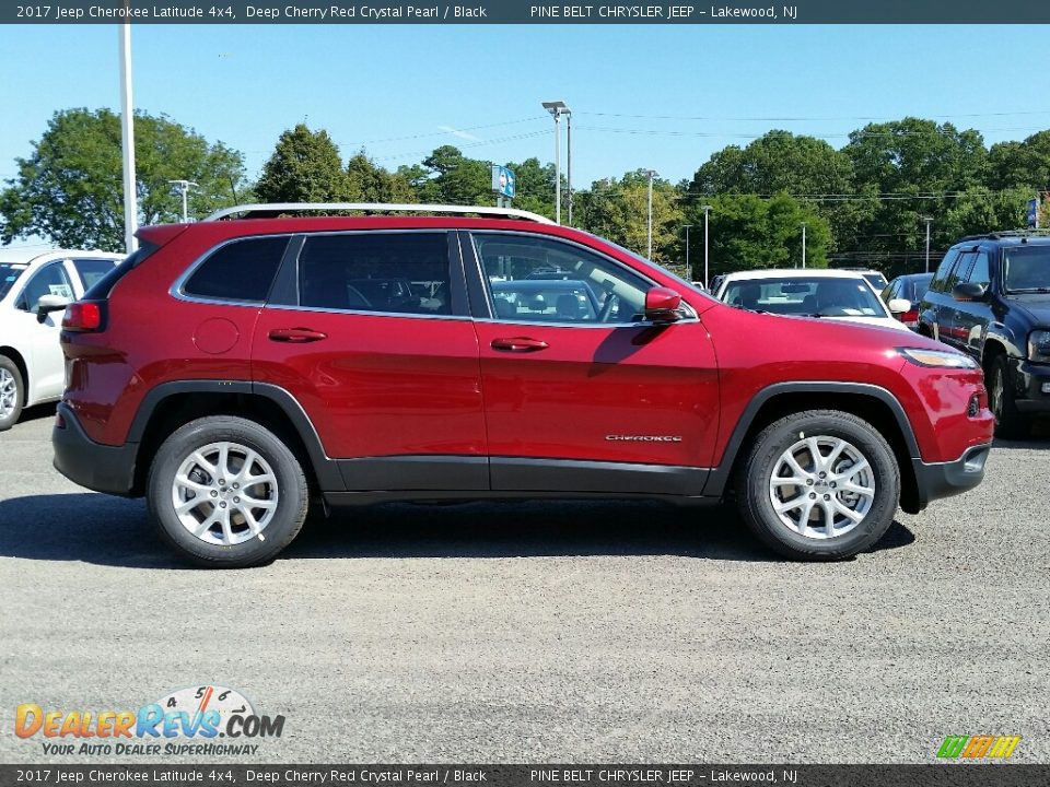 Deep Cherry Red Crystal Pearl 2017 Jeep Cherokee Latitude 4x4 Photo #3