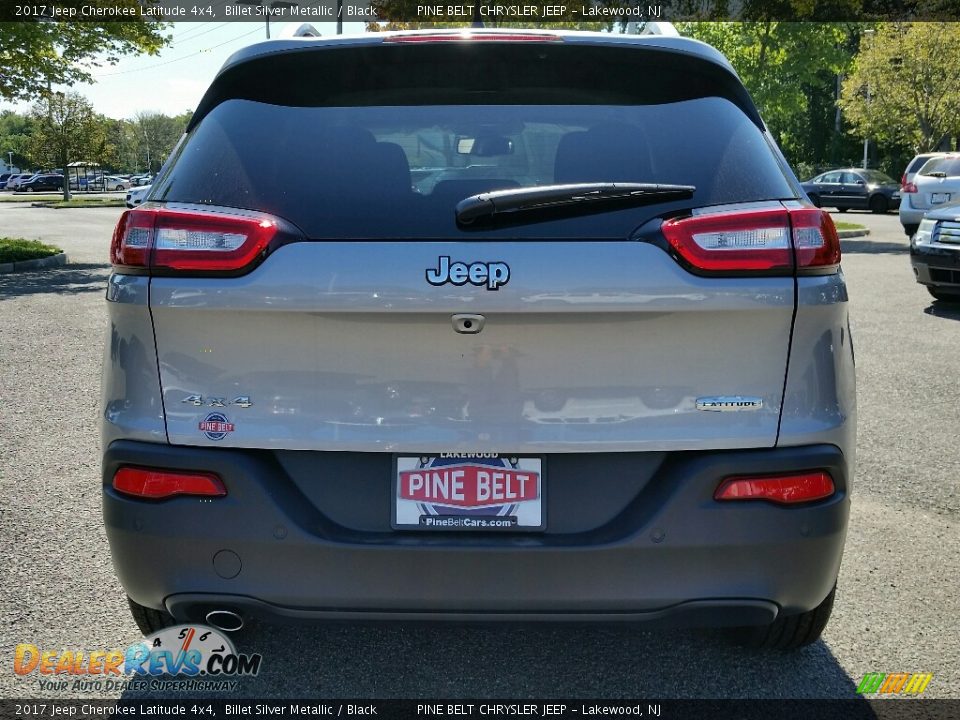 2017 Jeep Cherokee Latitude 4x4 Billet Silver Metallic / Black Photo #5