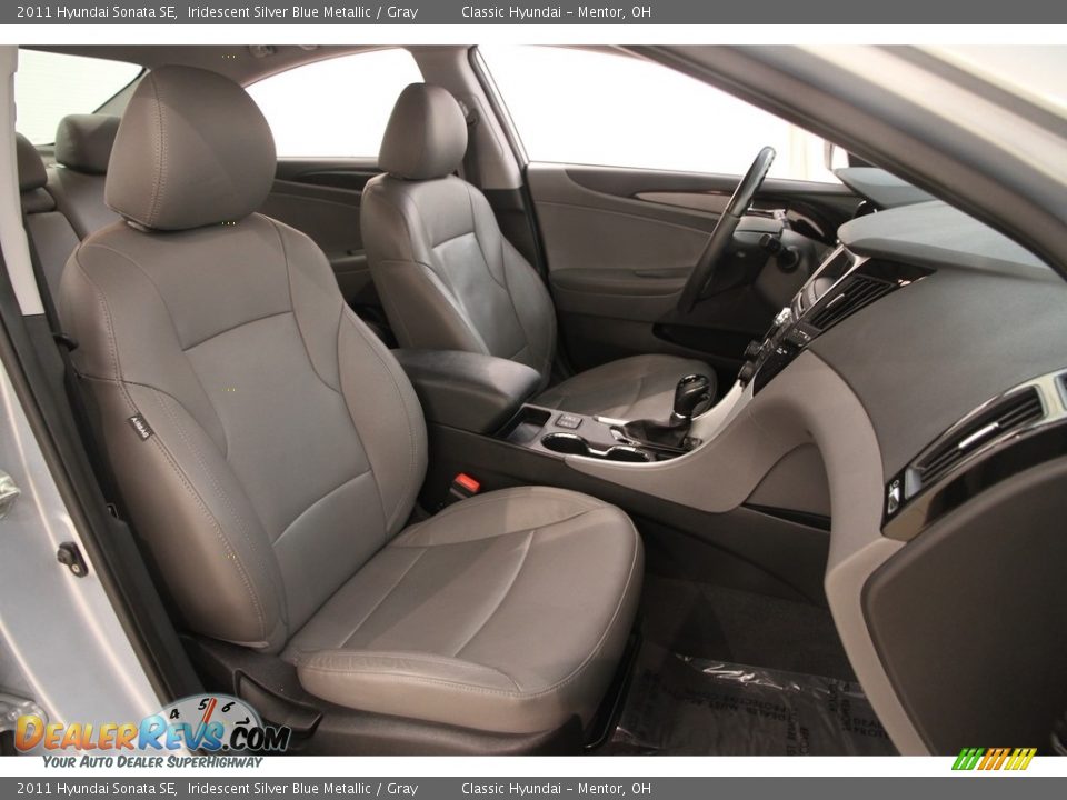 2011 Hyundai Sonata SE Iridescent Silver Blue Metallic / Gray Photo #13