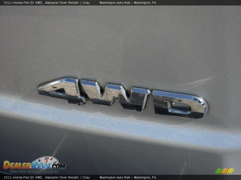 2011 Honda Pilot EX 4WD Alabaster Silver Metallic / Gray Photo #9