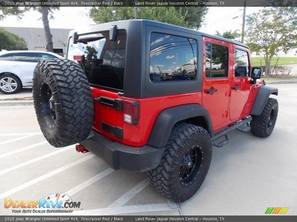2015 Jeep Wrangler Unlimited Sport 4x4 Firecracker Red / Black Photo #7