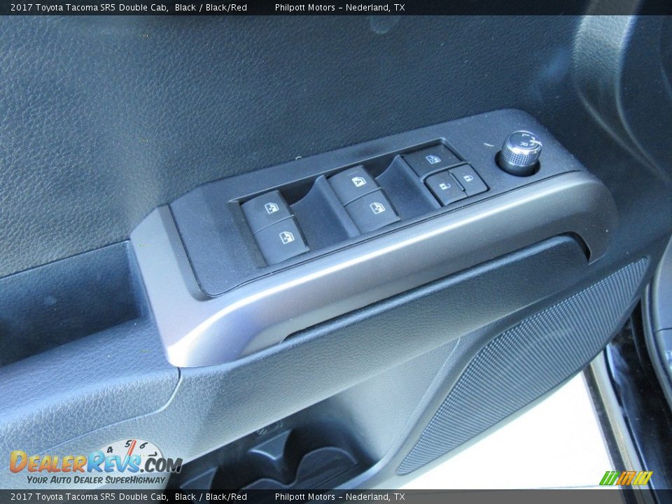 2017 Toyota Tacoma SR5 Double Cab Black / Black/Red Photo #20