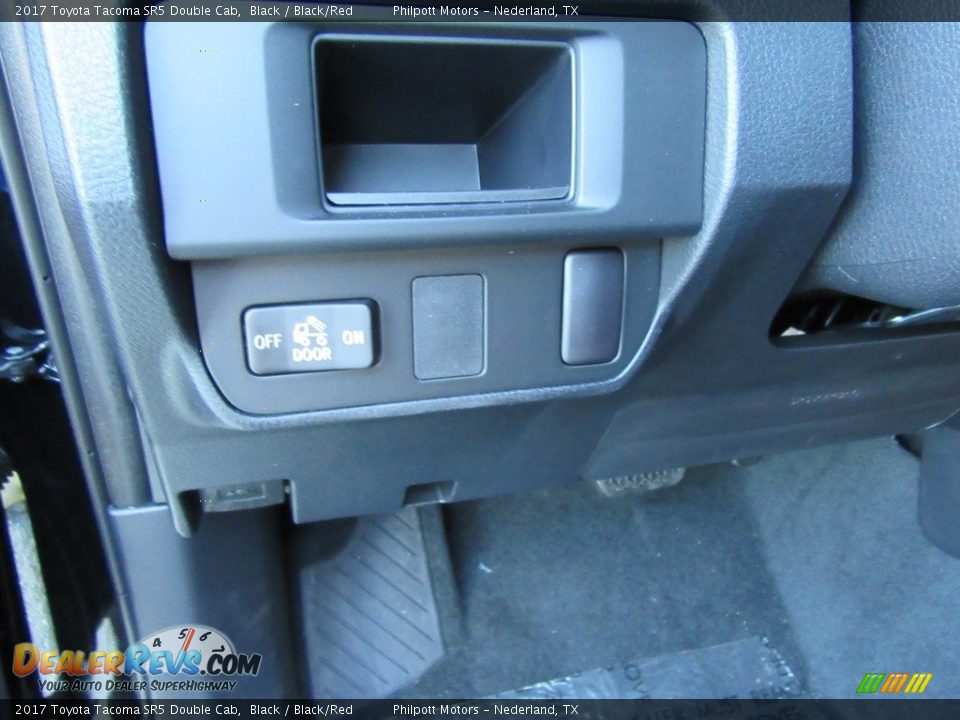 2017 Toyota Tacoma SR5 Double Cab Black / Black/Red Photo #30