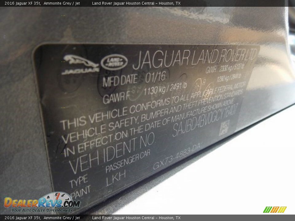 2016 Jaguar XF 35t Ammonite Grey / Jet Photo #18