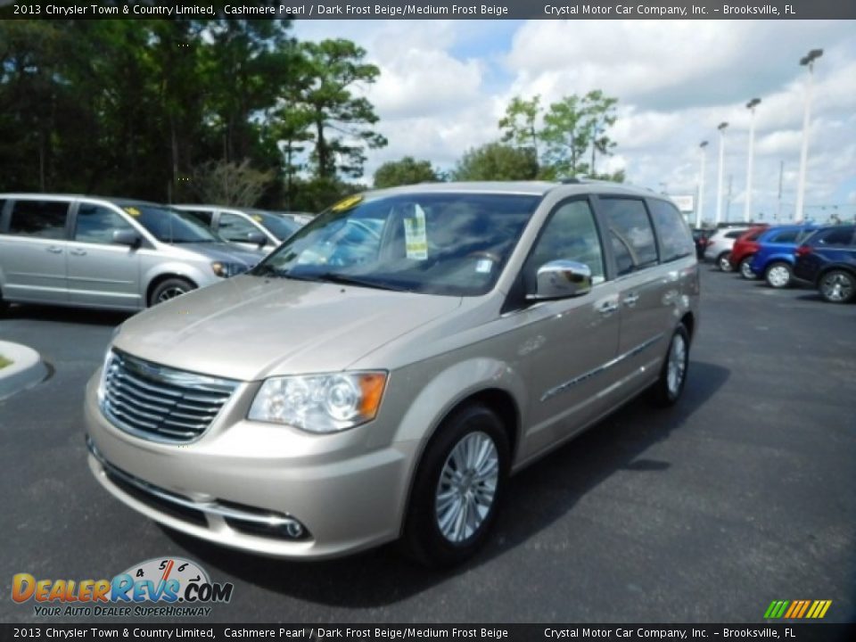 2013 Chrysler Town & Country Limited Cashmere Pearl / Dark Frost Beige/Medium Frost Beige Photo #1