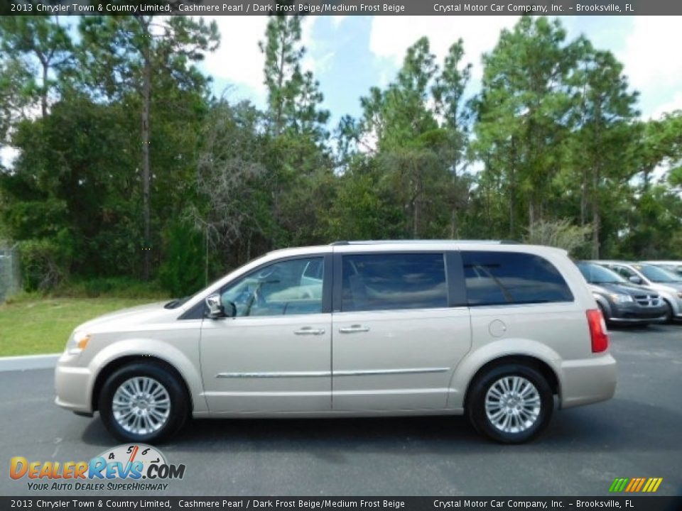2013 Chrysler Town & Country Limited Cashmere Pearl / Dark Frost Beige/Medium Frost Beige Photo #2