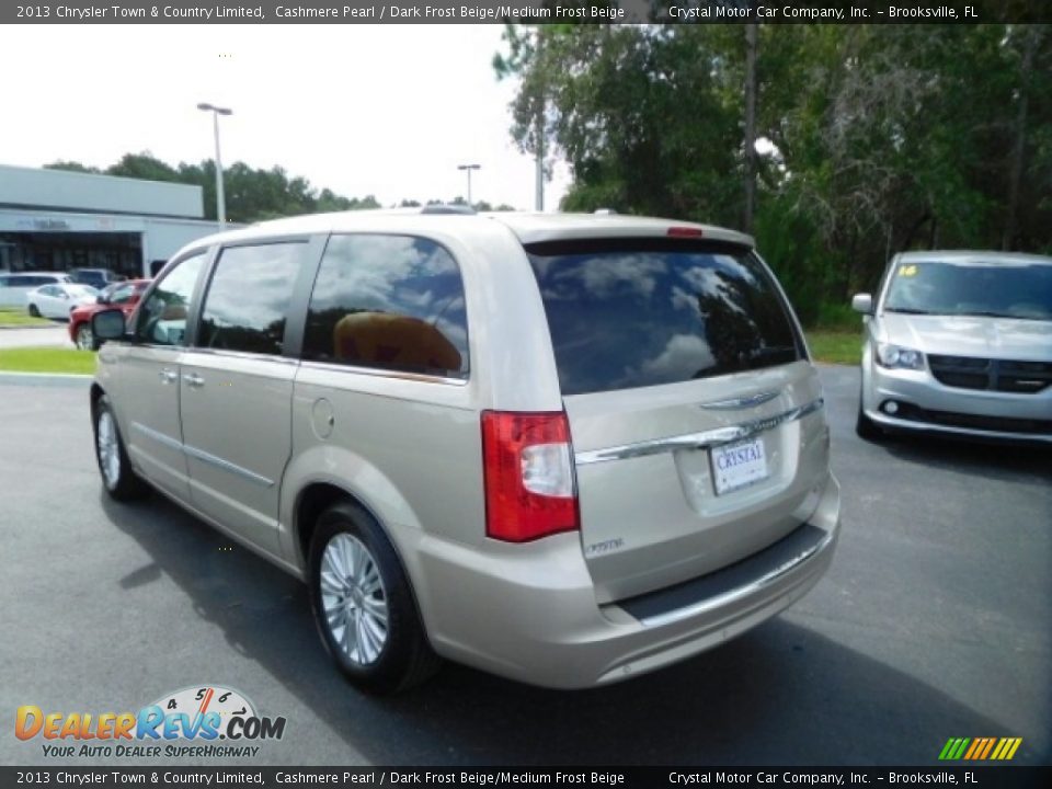 2013 Chrysler Town & Country Limited Cashmere Pearl / Dark Frost Beige/Medium Frost Beige Photo #3