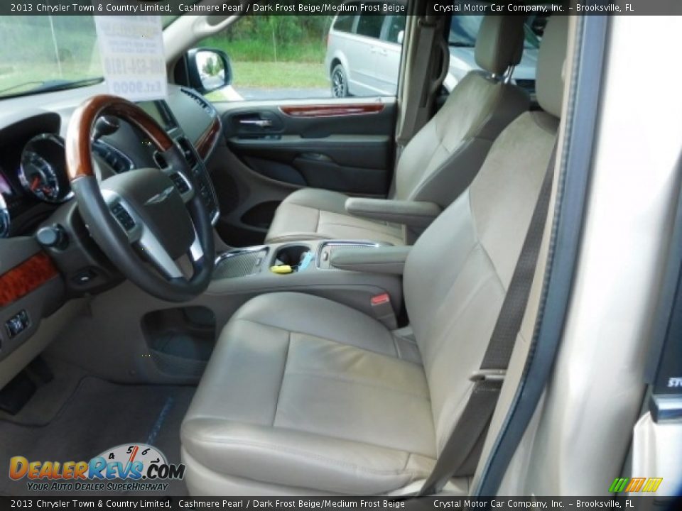 2013 Chrysler Town & Country Limited Cashmere Pearl / Dark Frost Beige/Medium Frost Beige Photo #4