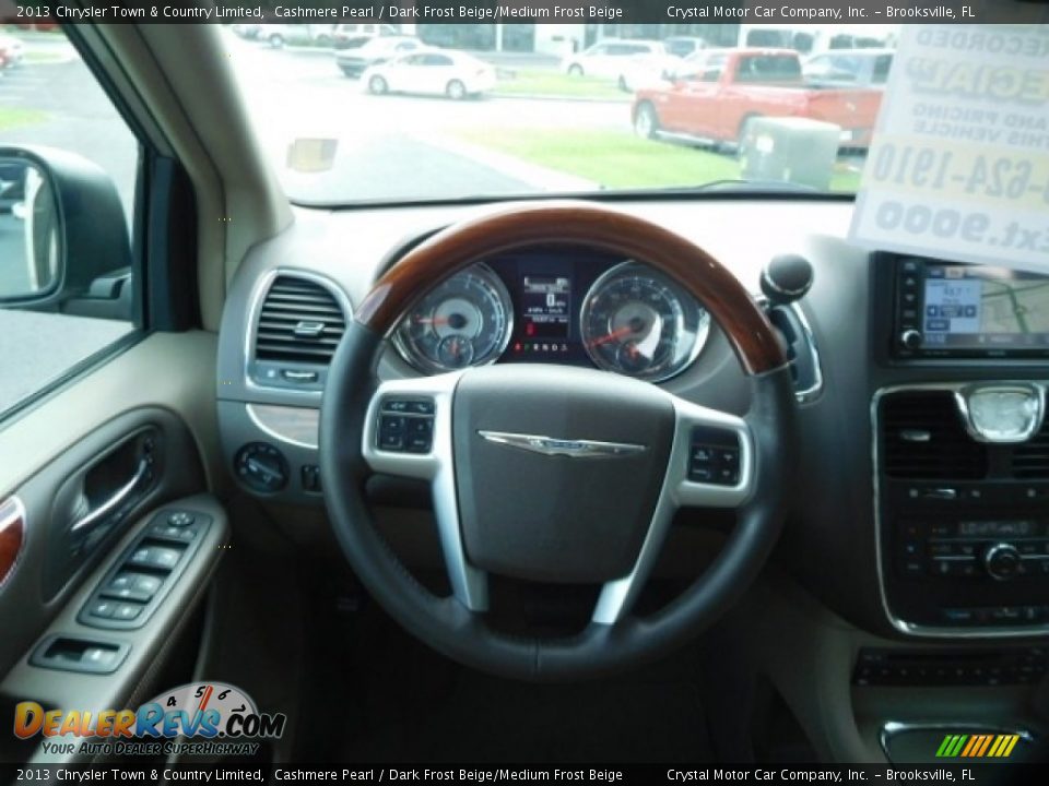 2013 Chrysler Town & Country Limited Cashmere Pearl / Dark Frost Beige/Medium Frost Beige Photo #7