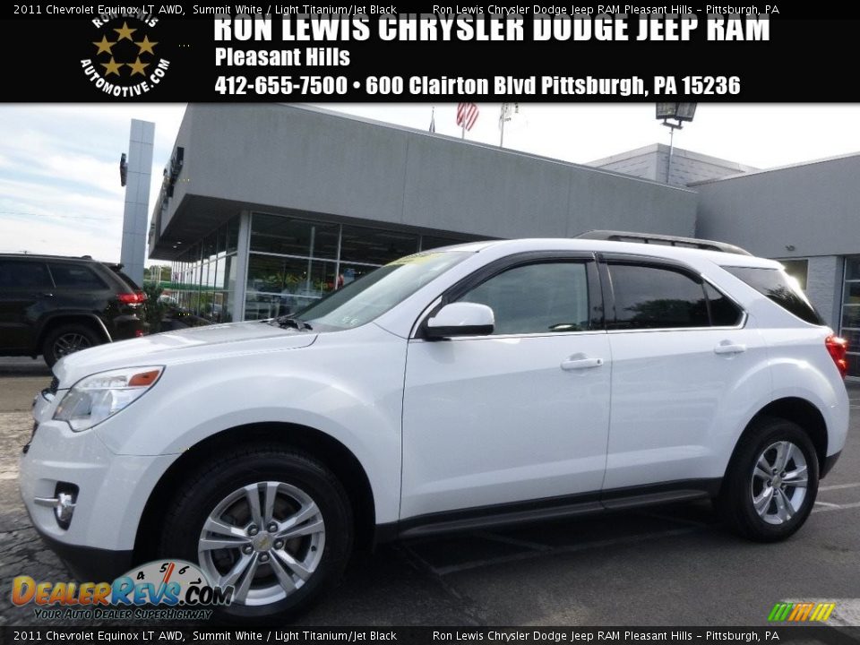 2011 Chevrolet Equinox LT AWD Summit White / Light Titanium/Jet Black Photo #1