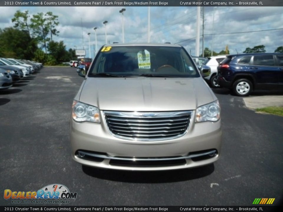 2013 Chrysler Town & Country Limited Cashmere Pearl / Dark Frost Beige/Medium Frost Beige Photo #15