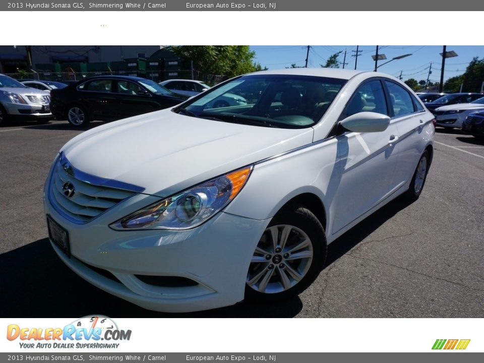 2013 Hyundai Sonata GLS Shimmering White / Camel Photo #1