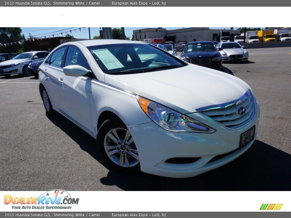 2013 Hyundai Sonata GLS Shimmering White / Camel Photo #2