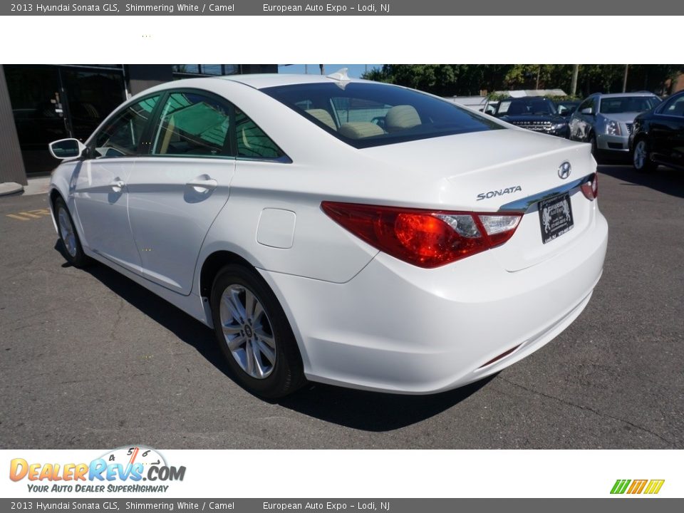 2013 Hyundai Sonata GLS Shimmering White / Camel Photo #3