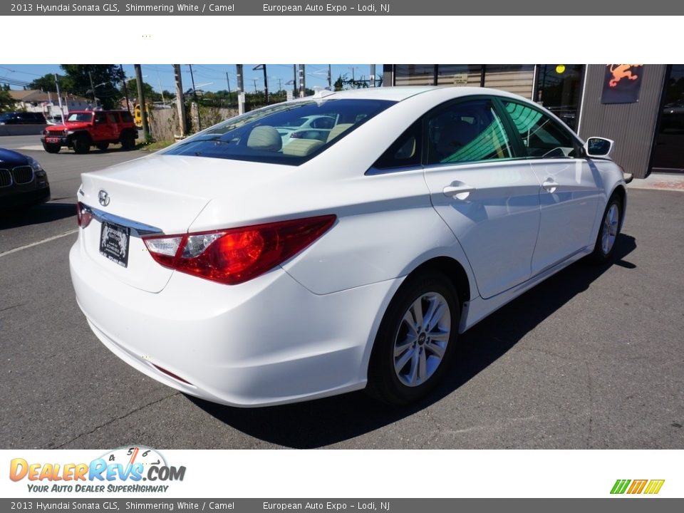 2013 Hyundai Sonata GLS Shimmering White / Camel Photo #4