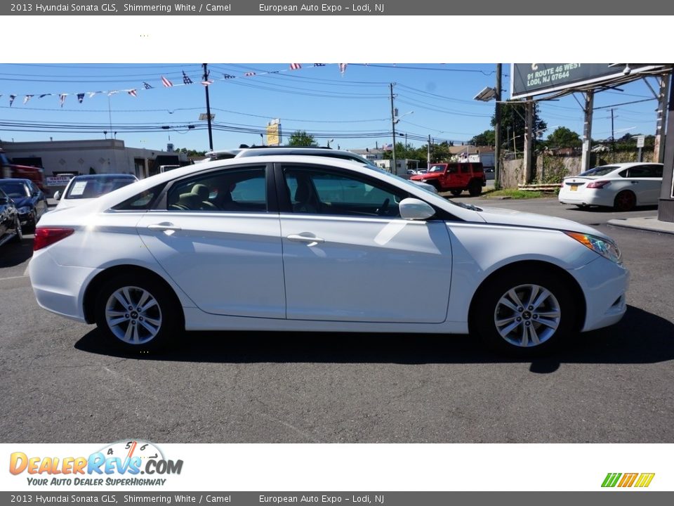 2013 Hyundai Sonata GLS Shimmering White / Camel Photo #5