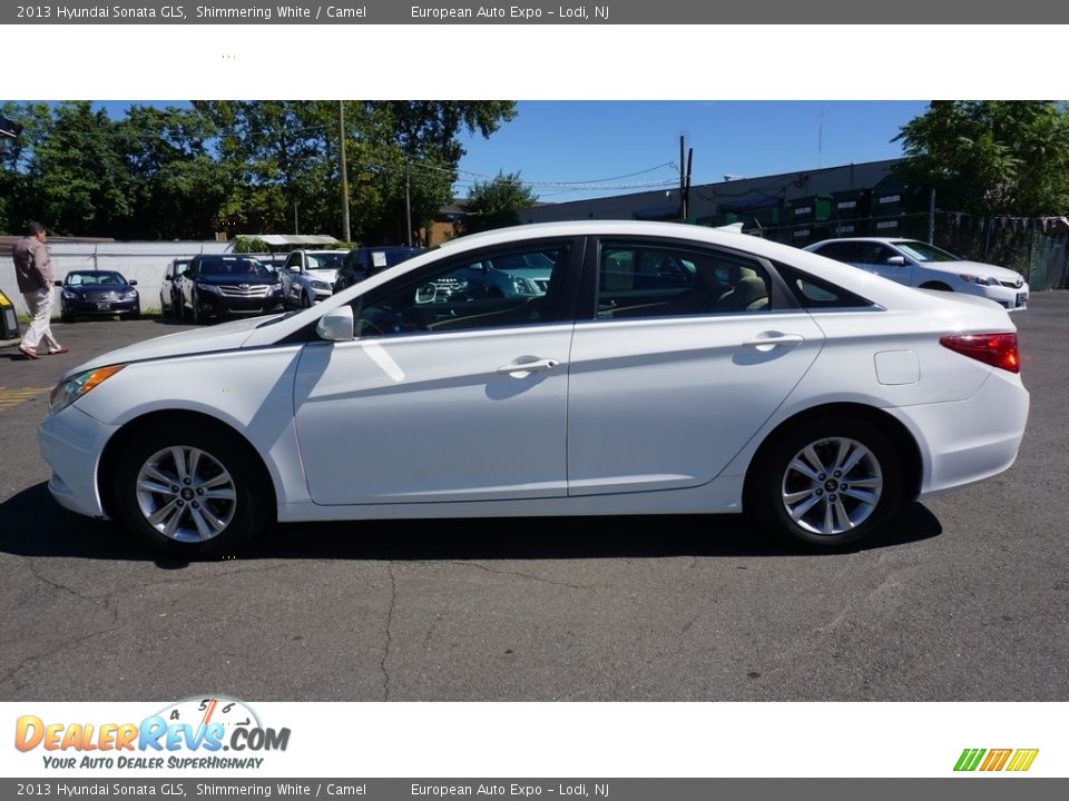 2013 Hyundai Sonata GLS Shimmering White / Camel Photo #6