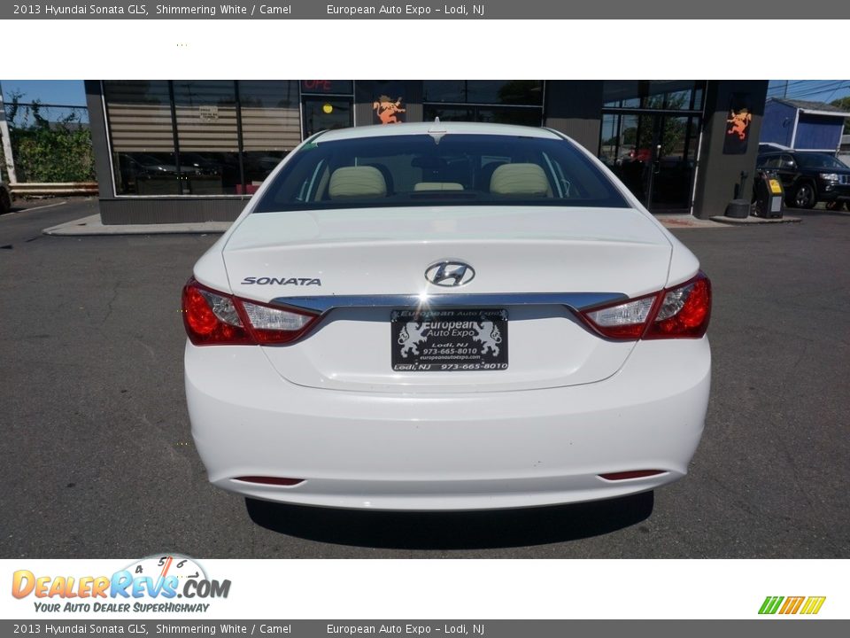 2013 Hyundai Sonata GLS Shimmering White / Camel Photo #7