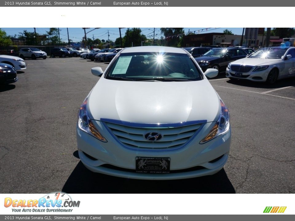 2013 Hyundai Sonata GLS Shimmering White / Camel Photo #8
