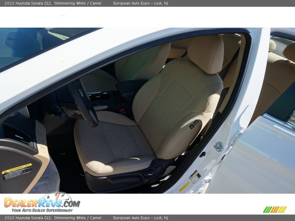 2013 Hyundai Sonata GLS Shimmering White / Camel Photo #9
