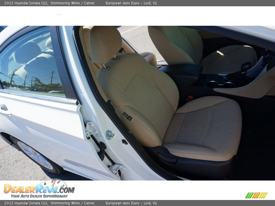 2013 Hyundai Sonata GLS Shimmering White / Camel Photo #10